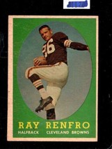 1958 TOPPS #17 RAY RENFRO VGEX BROWNS *X85155 - $5.39