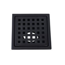 Vigo VG07004MB Elan 4.38&quot; x 4.38&quot; Square Shower Drain - Matte Black - $538.69 MXN
