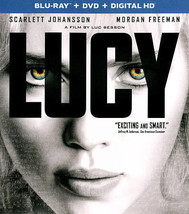 Lucy (Blu-ray/DVD, 2015, 2-Disc Set) Scarlett Johansson, Morgan Freeman, New - $11.95