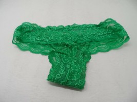Adore Me Women&#39;s Risque Lace Cheeky Panty Green Size XS - £3.72 GBP