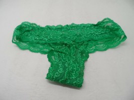 Adore Me Women&#39;s Risque Lace Cheeky Panty Green Size XS - £3.58 GBP