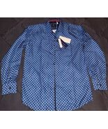 Silver Stone Men’s Shirt M Modern Fit Blue Geometric Print Dress NWT - M... - $30.06