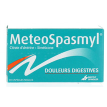 Meteospasmyl, 30 cps, bloating, fullness, belching, intestinal flatulence - $19.95