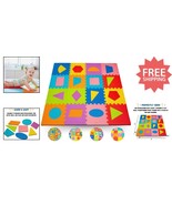Vibrant Foam Puzzle Play Mat for Toddlers - Safe 12x12 Inch Interlocking... - $899.23 MXN