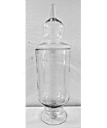 Huge Hand Blown Art Glass Apothecary Lidded Jar Gorgeous Designs - $216.81