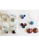 Lot 13 Vintage Swarovski® Crystal Rivoli Stones 18mm 16mm 12mm - £39.56 GBP