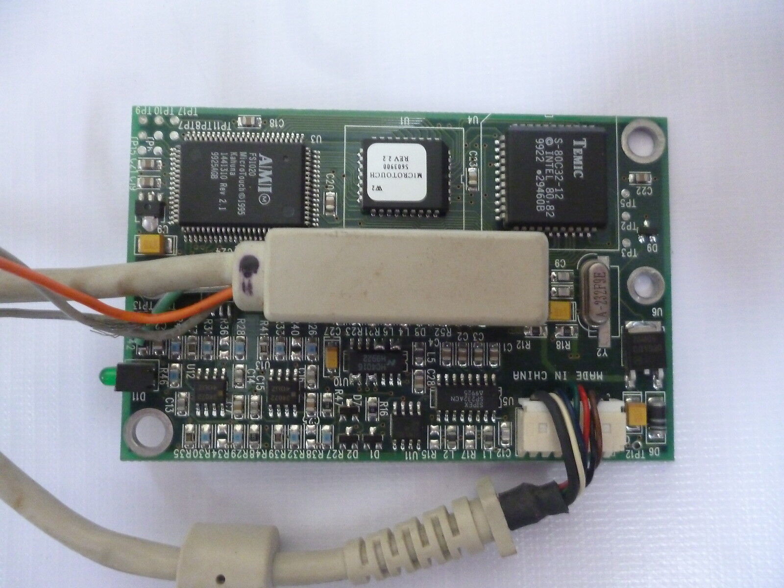 MICROTOUCH SYSTEM 5405401 REV 2.4 Screen Controller Card with 2 Cables - $97.00