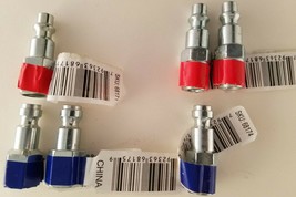 Air Tool Couplers Pneumatic Tool ¼” Steel Couplers Industrial (I/M) and Automoti - $9.89