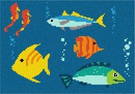 Pepita Needlepoint kit: Fish Tank, 10&quot; x 7&quot; - $50.00+
