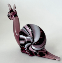 New Collection! Murano Glass, Handcrafted Unique Lovely Snail Figurine, Size 2 - £22.41 GBP