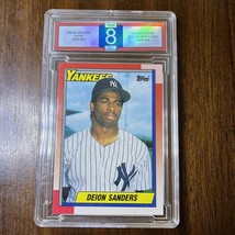 Deion Sanders - 1990 Topps Rookie Baseball #61 - CGA 8 - £13.41 GBP