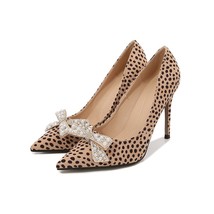 New Slim Heel Sexy Leopard Print High Heels Fashion Single Shoes Women&#39;s Shoes H - £28.92 GBP