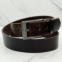 Brown Genuine Leather Belt Size 36 Mens Made in India - $16.82