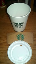 Starbucks White Disposable Hot Paper Cup 12 Ounce Sleeves and Lids (Pack... - $5.00