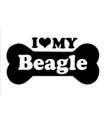 I Love My BEAGLE Bone (2 Pack) Transfer Type Vinyl Decal - Window, Bumpe... - €8,46 EUR+