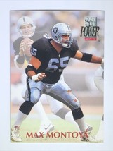 Max Montoya 1992 Pro Set Power #65 Los Angeles Raiders NFL Football Card - £0.77 GBP