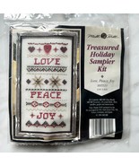1996 Mill Hill Treasured Holiday Sampler Kit Love, Peace, Joy #MHTS10 - $78.13 CAD