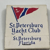 Vintage Matchbook Cover  St. Petersburg Yacht Club  St. Petersburg, Florida  gmg - £9.69 GBP
