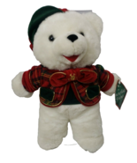 Dan Dee Snowflake Teddy Bear White Christmas 1999 Tartan Hat Friends Col... - $229.24 MXN
