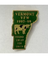 Vermont State Unity VFW Veterans Of Foreign Wars Patriotic Enamel Lapel ... - $153.06 MXN