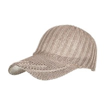 Spring And Autumn Version Knitted Peaked Hat Hollow Breathable Sunshade Sun Hat  - £9.87 GBP