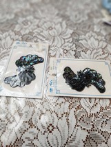 SEQUIN BUTTERFLY APPLIQUE.  PINK, BLUE. GREEN, PURPLE.   MEASURES  3.5&quot; ... - $15.00