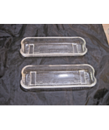 2 Vintage Glass Corn on the Cob Spoon Rest Holder Clear RARE!!! - €26,19 EUR