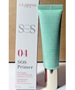 CLARINS SOS PRIMER DIMINISHES REDNESS, 04 GREEN 1 OZ NIB - $268.72 MXN