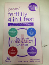 NEW Proov Fertility 4IN-1 Cycle Test Kit 20 Tests Exp 5/29/25 - £26.68 GBP