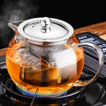 PARACITY Glass Teapot Stovetop 22 Oz/650Ml, Tea Pot with Removable 18/8  - £10.31 GBP
