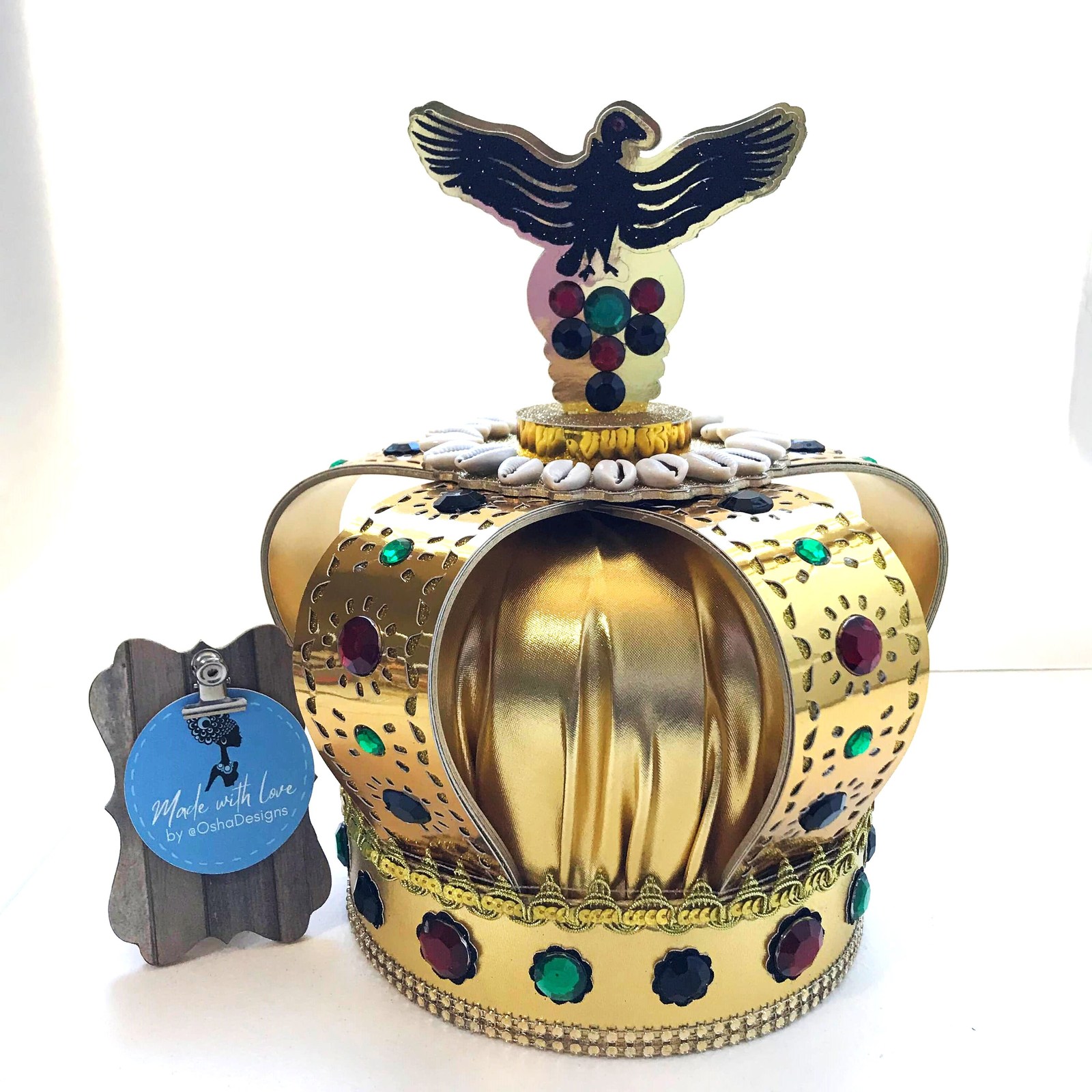 Oshun Ibu Ikole Crown Corona Oshun Santeria  AfroCuban Religion - $275.00