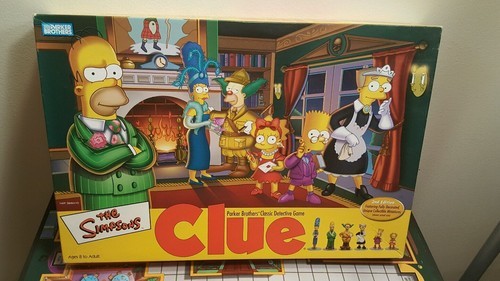 The Simpsons Clue Board Game Replacement Game Board w/Box                        Item image 2