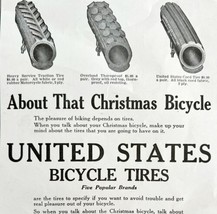 United States Bicycle Tires 1916 Advertisement Antique Bikes Christmas D... - $19.99