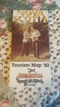 Nova Scotia Tourism Map 1982 - £3.88 GBP