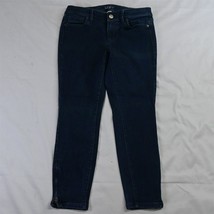 LOFT 6P Modern Skinny Ankle Dark Petite Stretch Denim Jeans - £8.47 GBP
