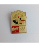 Vintage United States Gymnastics Federation USA Olympics Coca-Cola Lapel... - £9.57 GBP