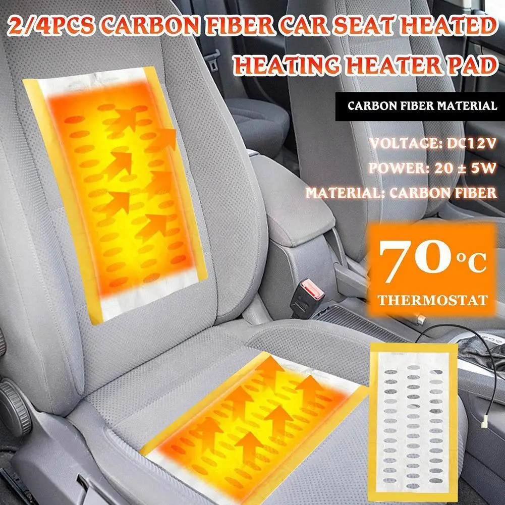 DC 12V Car Carbon Fiber Heater Seat Heating Pads Heater Element Winter A... - £13.55 GBP+