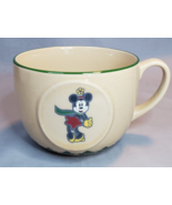 Disney Store Minnie Mouse Mug Cappuccino Coffee Cocoa Soup Beige Green A... - £14.77 GBP