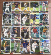 Lot Of 20 Bowman Chrome Refractors 1st First Raw Topps Prospects - $22.92