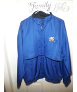 Cutter &amp; Buck Mens Blue Large Jacket Alaska Embroidered Bear Zipper Brea... - $26.63