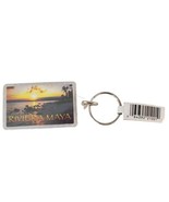 Riviera Maya Keychain Key Ring Souvenir Sunset Beach Picture  - $5.00