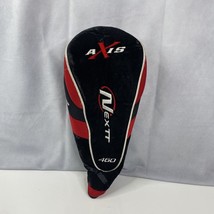Axis Nextt 460 Headcover Golf Club Head Cover Zip Up Black Red - $12.04