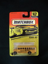 1996 Matchbox #47 - School Bus - Carpenter High School - Original Package  - £14.38 GBP