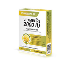 Stron Nature Vitamin D3 2000 IU 30 capsules - £19.21 GBP