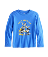 NEW Boys Disney Mickey Mouse Happy Hanukkah Graphic Tee Shirt Top sz 4 o... - $8.95