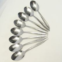 Sears Misty Isle Tradition Oval Soup Spoons 7 3/8" Stainless Lot of 8 - $19.59