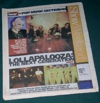 LOLLAPALOOZA SHOW NEWSPAPER SUPPLEMENT VINTAGE 1996 - $475.72 MXN