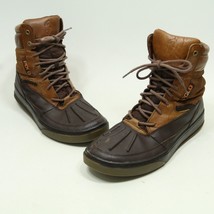 Polo Ralph Lauren LANSING Snow Rain Winter Boots Brown Oil Suede Size 11.5 D - £26.22 GBP