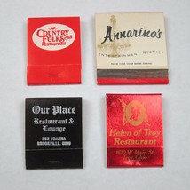 4 Matchbooks Ohio Restaurants Country Folks, Annarinos, Our Place, Helen of Troy - £15.70 GBP