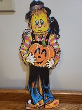 Vintage THE BEISTLE CO. 1981 Halloween Cutout Scarecrow - £4.03 GBP